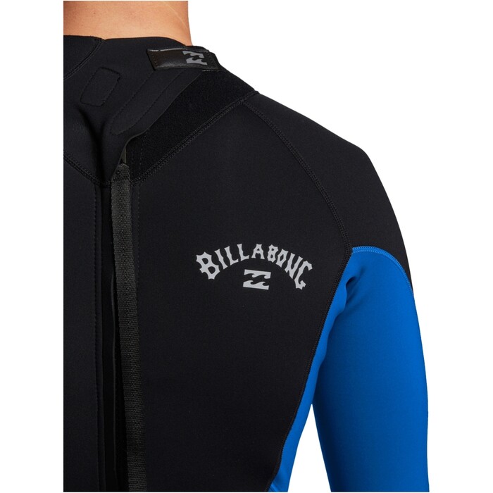 2024 Billabong Mnner Foil 3/2mm Flatlock Rckenreiverschluss Neoprenanzug ABYW100233 - Mid Blue